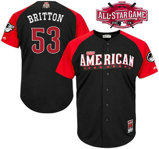 American League Baltimore Orioles #53 Zach Britton Black 2015 All-Star Game Player Jersey