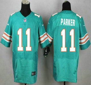 Miami Dolphins #11 DeVante Parker Aqua Green Alternate 2015 NFL Nike Elite Jersey