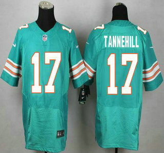 Miami Dolphins #17 Ryan Tannehill Aqua Green Alternate 2015 NFL Nike Elite Jersey