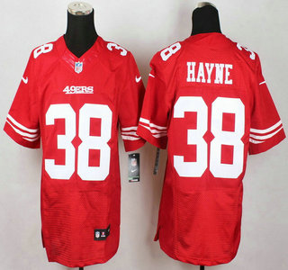 San Francisco 49ers #38 Jarryd Hayne Nike Red Elite Jersey