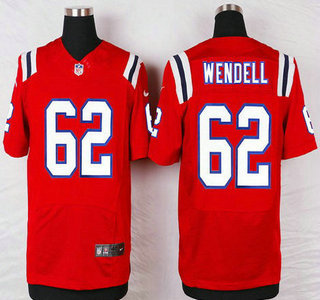 New England Patriots #62 Ryan Wendell Red Alternate NFL Nike Elite Jersey