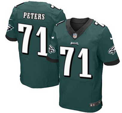 Philadelphia Eagles #71 Jason Peters Midnight Green Team Color NFL Nike Elite Jersey