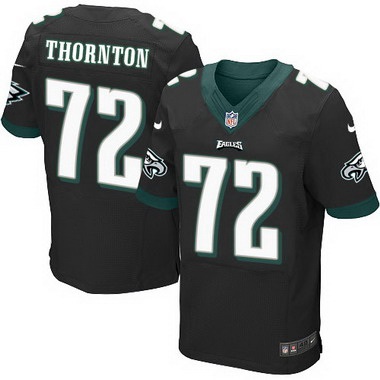 Philadelphia Eagles #72 Cedric Thornton Black Alternate NFL Nike Elite Jersey