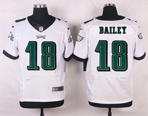 Philadelphia Eagles #18 Rasheed Bailey White Road NFL Nike Elite Jersey