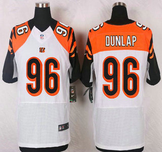 Cincinnati Bengals #96 Carlos Dunlap White Road NFL Nike Elite Jersey