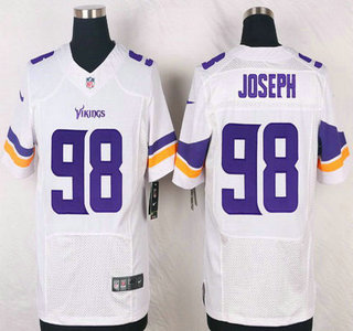 Minnesota Vikings #98 Linval Joseph White Road NFL Nike Elite Jersey