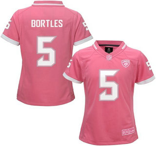 Women's Jacksonville Jaguars #5 Blake Bortles Pink Bubble Gum 2015 NFL Jersey