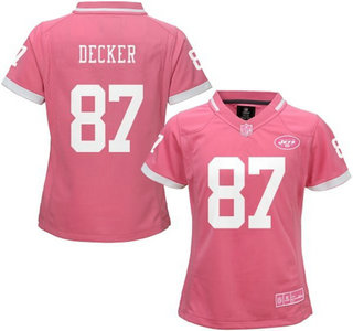 Women's New York Jets #87 Eric Decker Pink Bubble Gum 2015 NFL Jersey