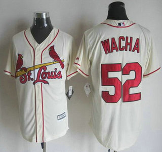 Men's St. Louis Cardinals #52 Michael Wacha Alternate Cream 2015 MLB Cool Base Jersey