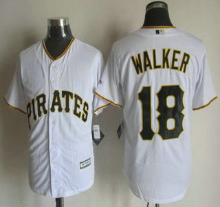 Men's Pittsburgh Pirates #18 Neil Walker Home White 2015 MLB Cool Base Jersey