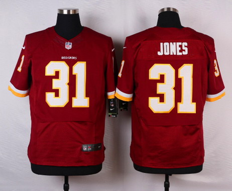 Men's Washington Redskins #31 Matt Jones Burgundy Red Team Color NFL Nike Elite Jersey