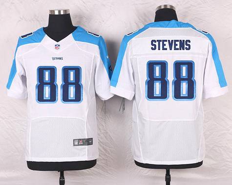 Men's Tennessee Titans #88 Craig Stevens White Road NFL Nike Elite Jersey