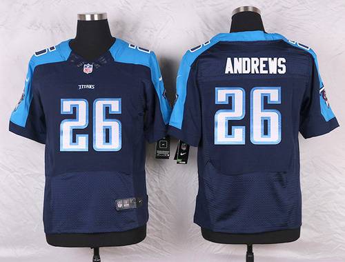 Men's Tennessee Titans #26 Antonio Andrews Navy Blue Alternate NFL Nike Elite Jersey