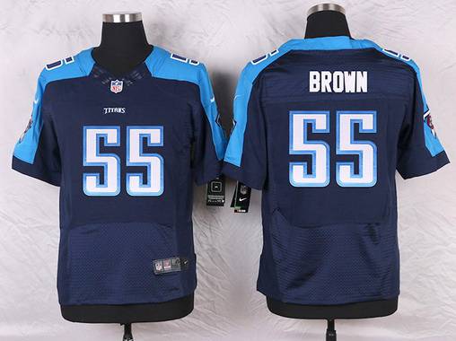 Men's Tennessee Titans #55 Zach Brown Navy Blue Alternate NFL Nike Elite Jersey