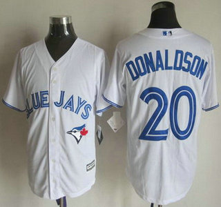 Men's Toronto Blue Jays #20 Josh Donaldson Home White 2015 MLB Cool Base Jersey