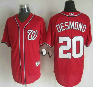 Men's Washington Nationals #20 Ian Desmond Alternate Red 2015 MLB Cool Base Jersey