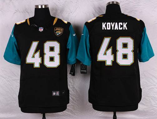 Men's Jacksonville Jaguars #48 Ben Koyack Black Team Color NFL Nike Elite Jersey