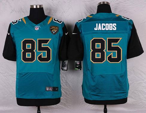 Men's Jacksonville Jaguars #85 Nic Jacobs Teal Green Alternate NFL Nike Elite Jersey