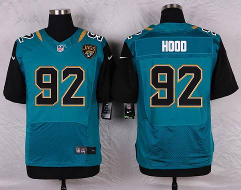 Men's Jacksonville Jaguars #92 Ziggy Hood Teal Green Alternate NFL Nike Elite Jersey