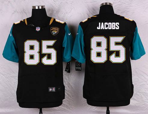 Men's Jacksonville Jaguars #85 Nic Jacobs Black Team Color NFL Nike Elite Jersey