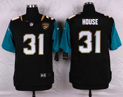 Men's Jacksonville Jaguars #31 Davon House Black Team Color NFL Nike Elite Jersey