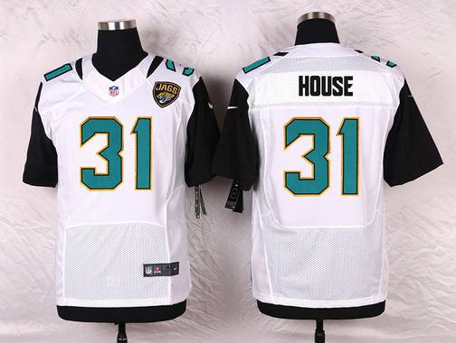 Men's Jacksonville Jaguars #31 Davon House White Road NFL Nike Elite Jersey