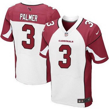 Men's Arizona Cardinals #3 Carson Palmer White Road NFL Nike Elite Jersey