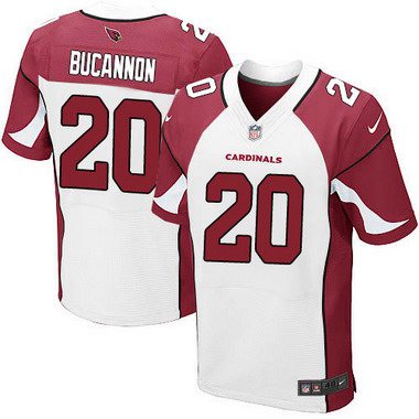 Men's Arizona Cardinals #20 Deone Bucannon White Road NFL Nike Elite Jersey