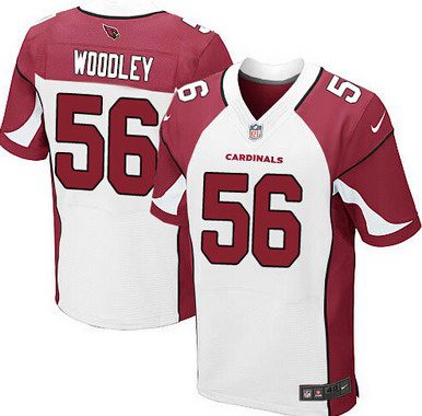 Men's Arizona Cardinals #56 LaMarr Woodley White Road NFL Nike Elite Jersey