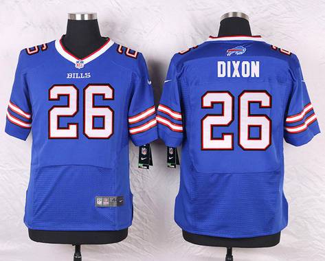 Men's Buffalo Bills #26 Boobie Dixon Royal Blue Team Color NFL Nike Elite Jersey