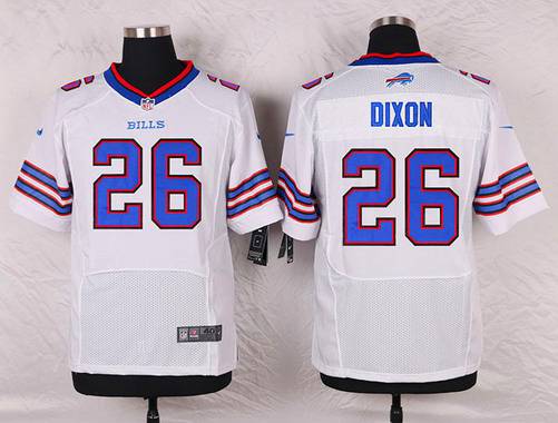 Men's Buffalo Bills #26 Boobie Dixon White Road NFL Nike Elite Jersey