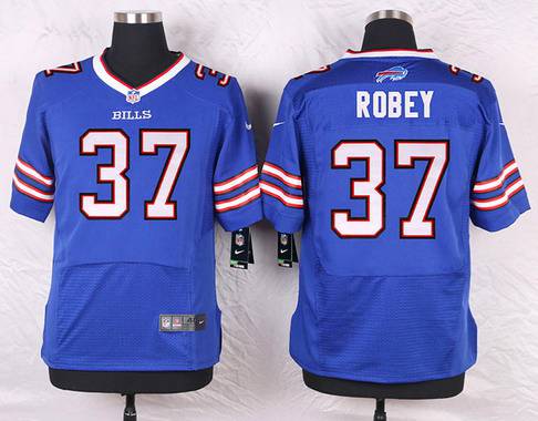 Men's Buffalo Bills #37 Nickell Robey Royal Blue Team Color NFL Nike Elite Jersey