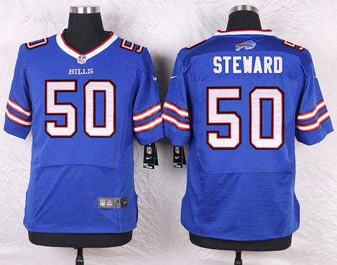 Men's Buffalo Bills #50 Tony Steward Royal Blue Team Color NFL Nike Elite Jersey