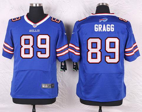 Men's Buffalo Bills #89 Chris Gragg Royal Blue Team Color NFL Nike Elite Jersey