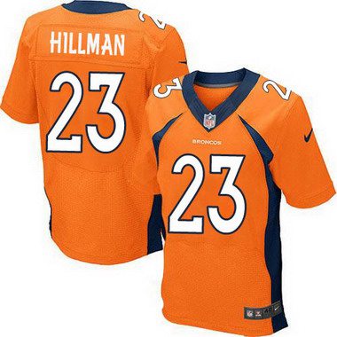 Men's Denver Broncos #23 Ronnie Hillman Orange Team Color NFL Nike Elite Jersey