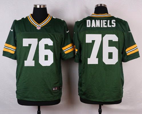 Men's Green Bay Packers #76 Mike Daniels Green Team Color NFL Nike Elite Jersey