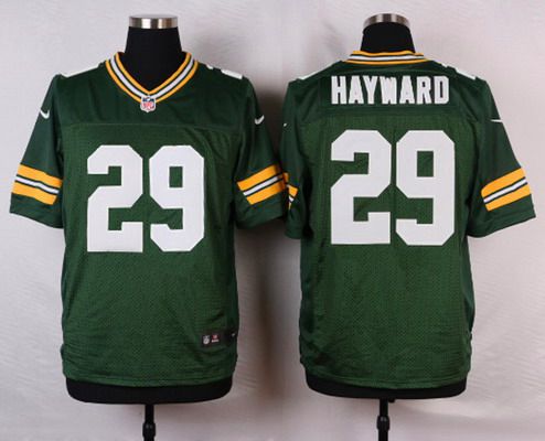 Men's Green Bay Packers #29 Casey Hayward Green Team Color NFL Nike Elite Jersey