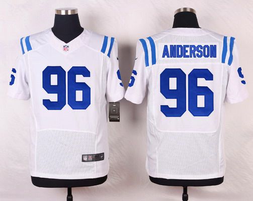 Men's Indianapolis Colts #96 Henry Anderson White Road NFL Nike Elite Jersey