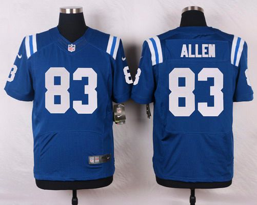 Men's Indianapolis Colts #83 Dwayne Allen Royal Blue Team Color NFL Nike Elite Jersey