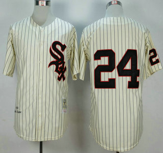 Men's Chicago White Sox #24 Early Wynn 1959 Cream Throwback Jersey