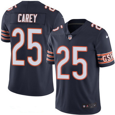 Men's Chicago Bears #25 Ka'Deem Carey Navy Blue 2016 Color Rush Stitched NFL Nike Limited Jersey