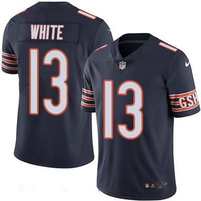 Men's Chicago Bears #13 Kevin White Navy Blue 2016 Color Rush Stitched NFL Nike Limited Jersey