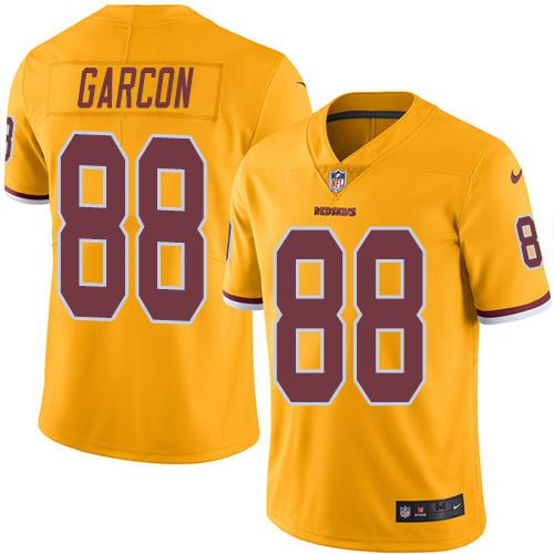 Nike Redskins #88 Pierre Garcon Gold Men's Stitched NFL Limited Rush Jersey