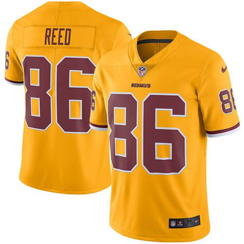 Nike Redskins #86 Jordan Reed Gold Men's Stitched NFL Limited Rush Jersey