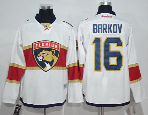 Panthers #16 Aleksander Barkov White Road Stitched NHL Jersey