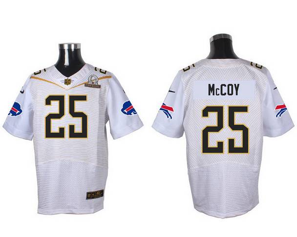 Men's Buffalo Bills #25 LeSean McCoy White 2016 Pro Bowl Nike Elite Jersey