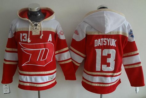 Men's Detroit Red Wings #13 Pavel Datsyuk 2016 Stadium Series Red Hoodie