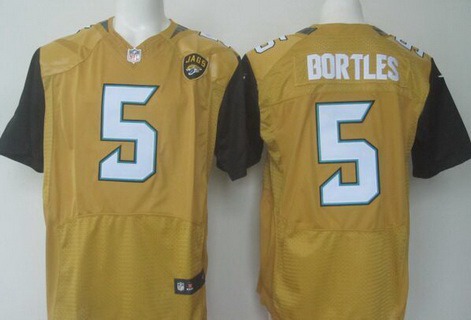 Nike Jacksonville Jaguars #5 Blake Bortles Nike Gold Color Rush 2015 NFL Elite Jersey