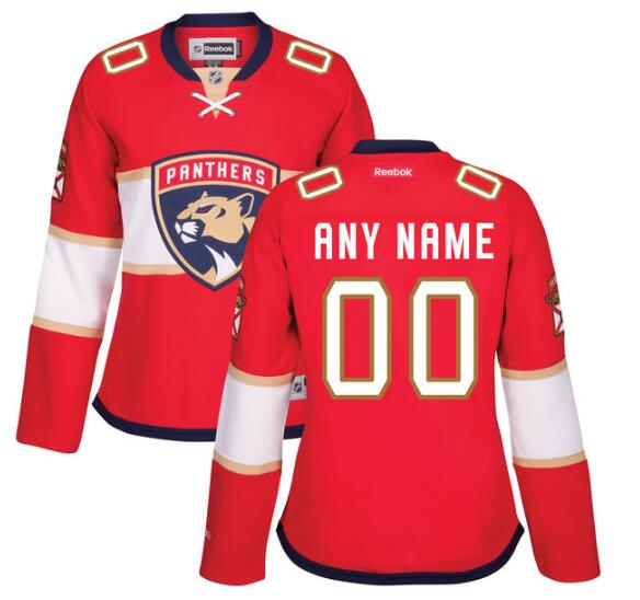 Women's Florida Panthers Reebok Red Home Premier Custom Jersey