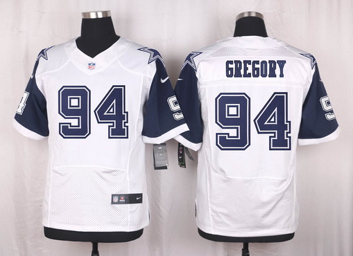 Men's Dallas Cowboys #94 Randy Gregory Nike White Color Rush 2015 NFL Elite Jersey